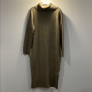 Only Walnut Turtleneck Sweater Dress